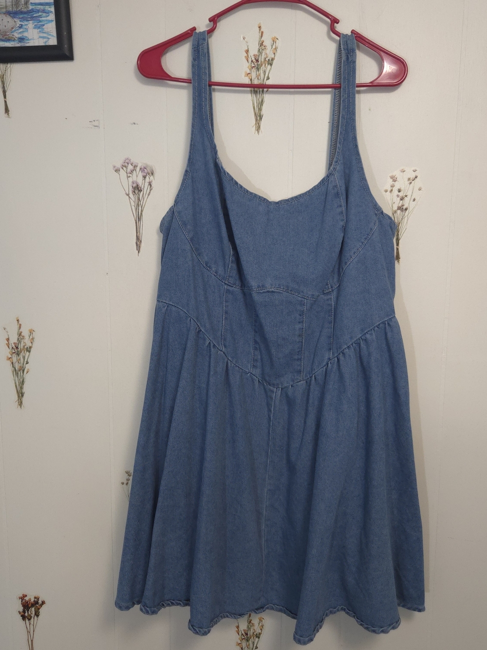 SHEIN Blue Denim Mini Sundress
